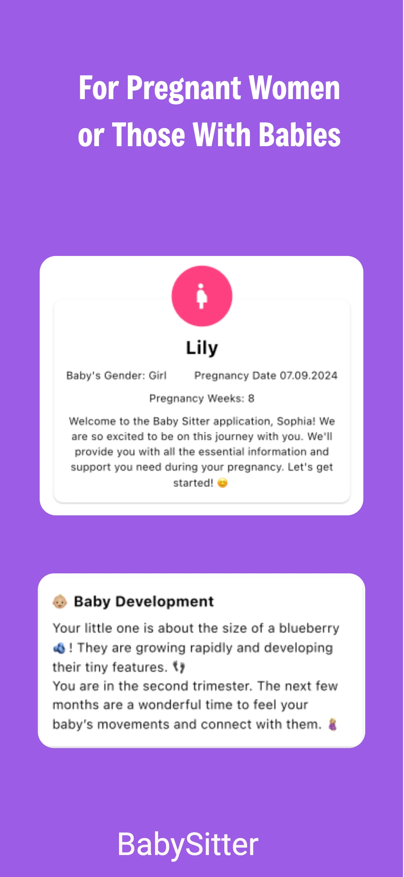 Baby Sitter App Screenshot 2