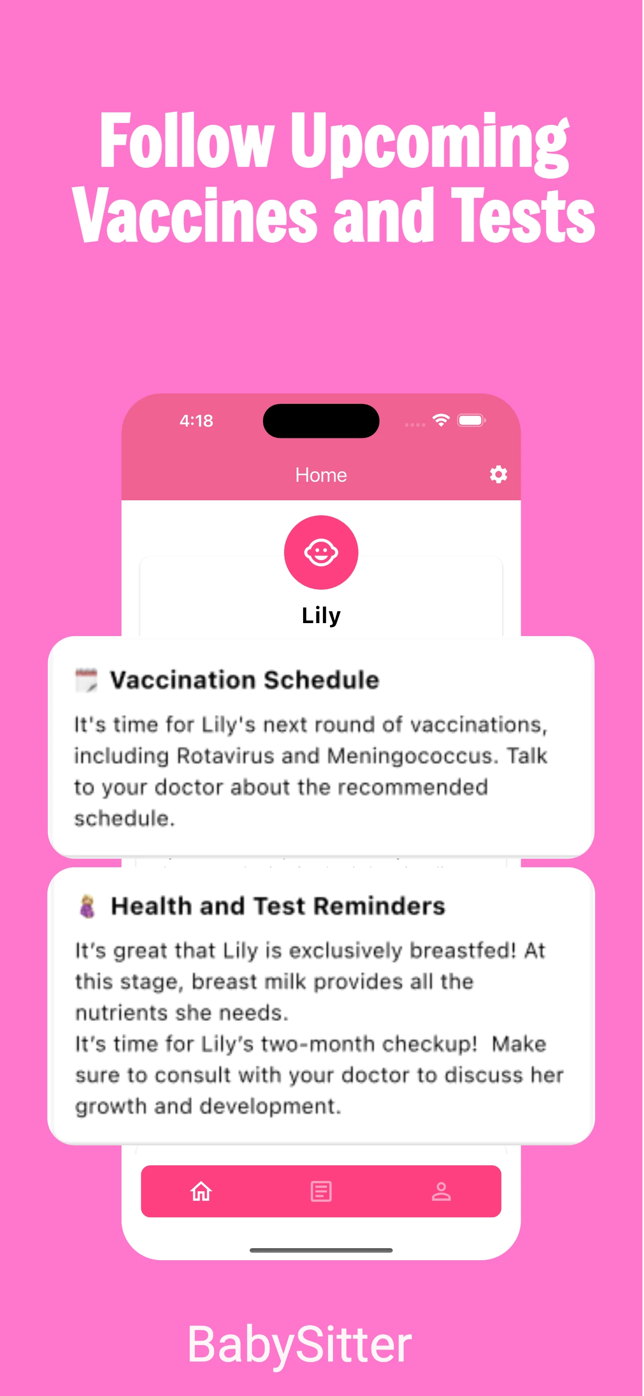 Baby Sitter App Screenshot 3