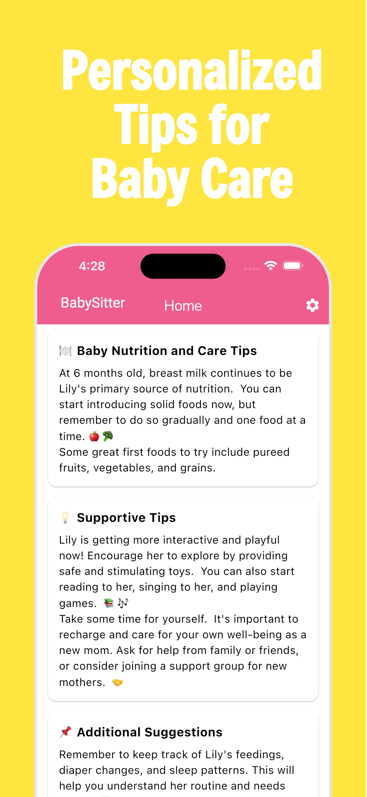 Baby Sitter App Screenshot 4
