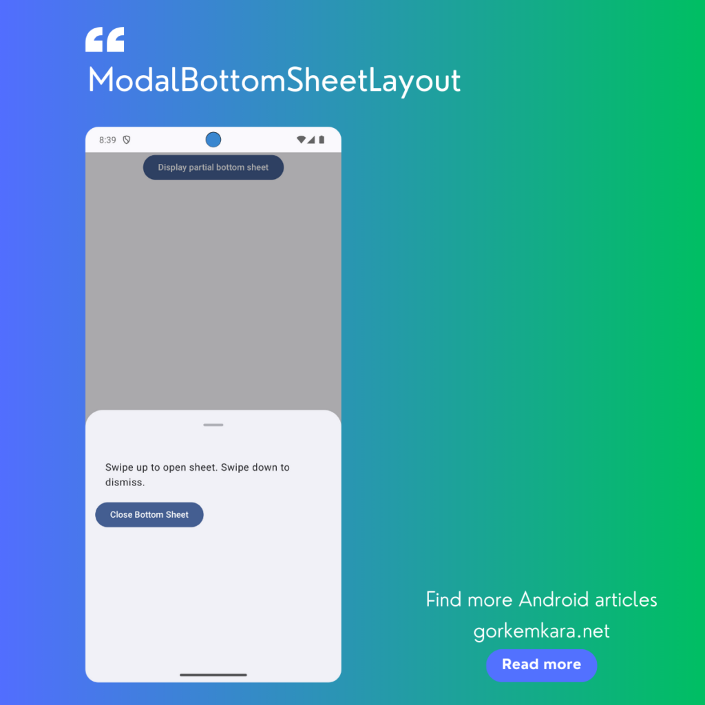 Exploring ModalBottomSheet in Jetpack Compose (Material3)