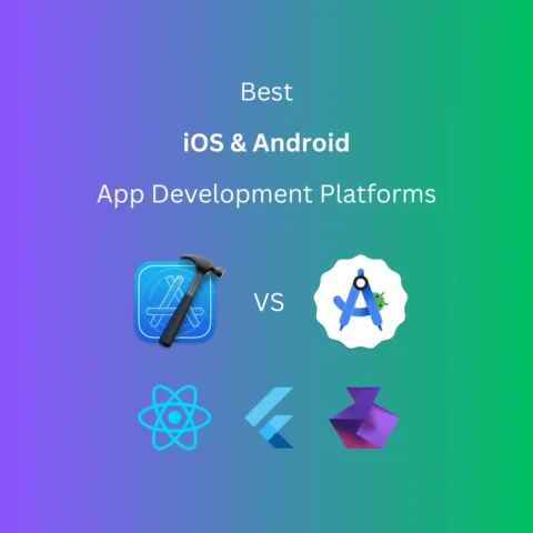 Xcode, Android Studio, React Native, Flutter, and Kotlin Multiplatform logos