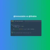 Illustration of Jetpack Compose UI performance optimization using @Immutable and @Stable annotations