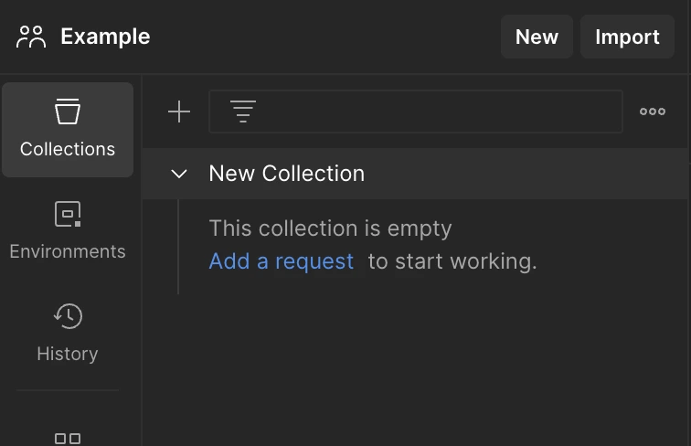 new collection add request for postman